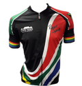 Black South Africa Flag Cycling Shirt (background removed)