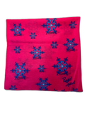 Buff Neck Gaiter Pink Blue Snowflakes (background removed)