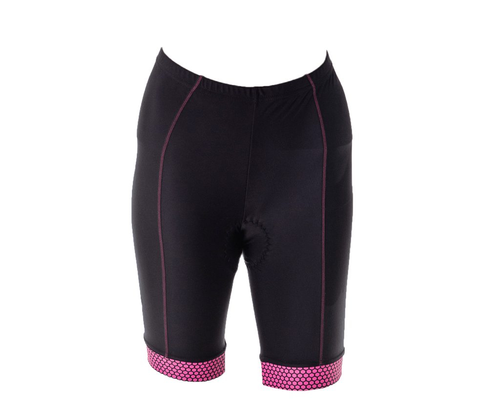 Cycle Shorts Pink Honeycomb (background removed)