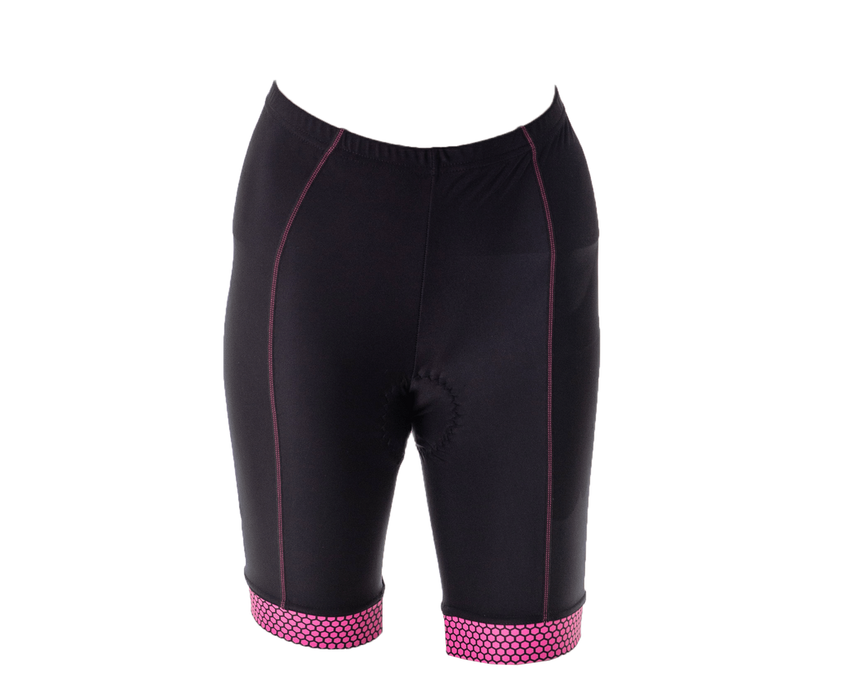 Cycle Shorts Pink Honeycomb (background removed)