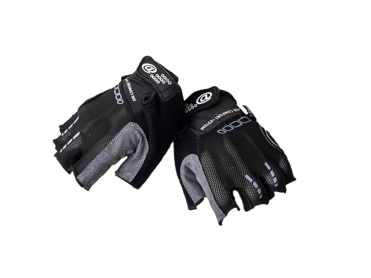 Cycling Gloves Fingerless Black (background removed)