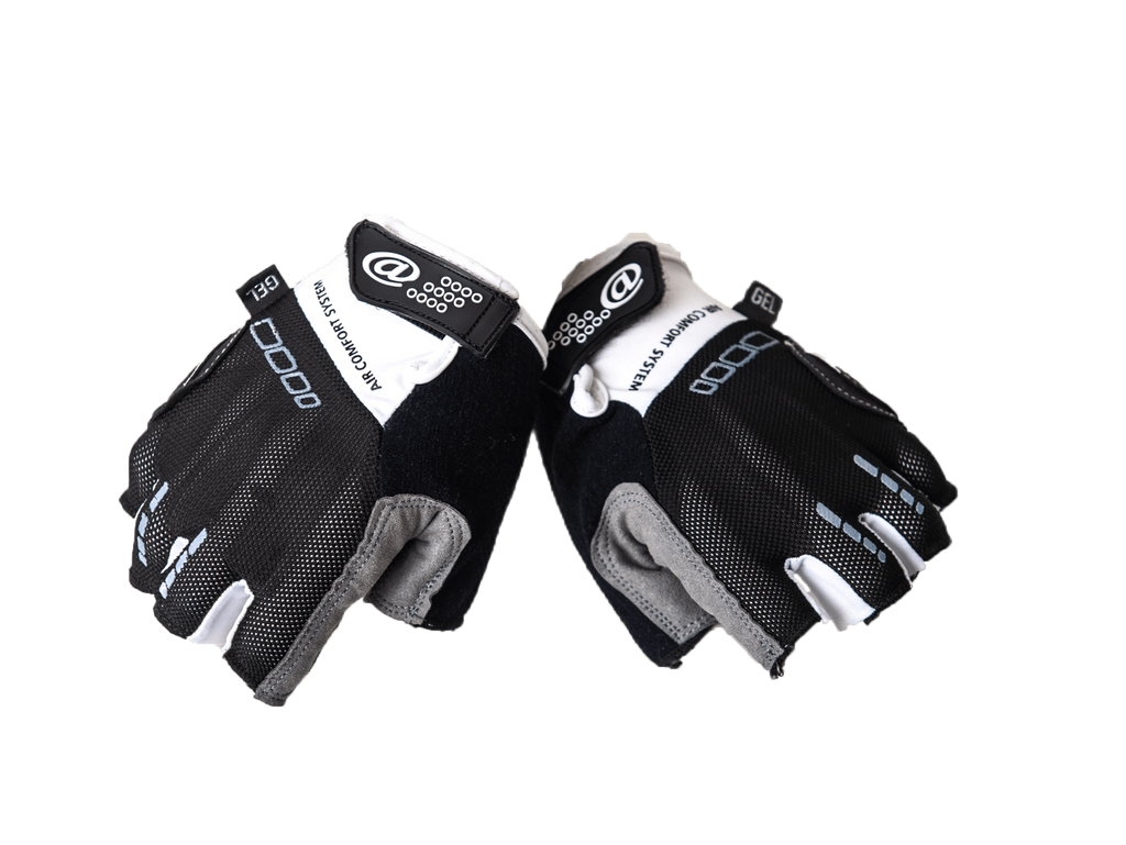 Cycling Gloves Fingerless White (background removed)