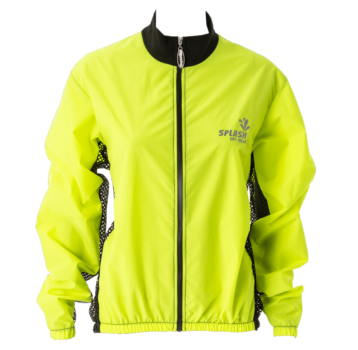 Cycling Rain Jacket Lumo Yellow (background removed)
