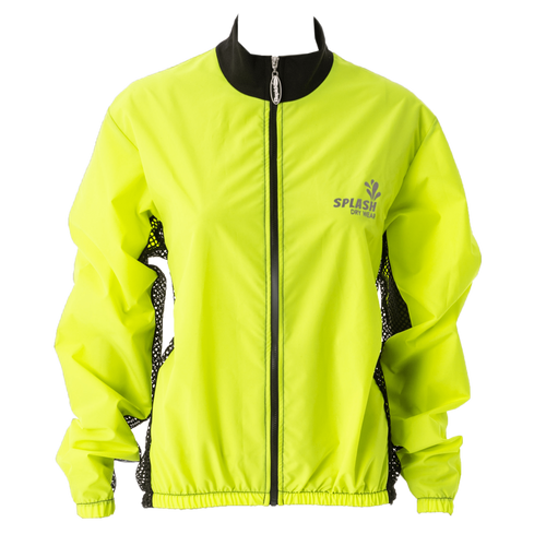 Cycling Rain Jacket Lumo Yellow (background removed)