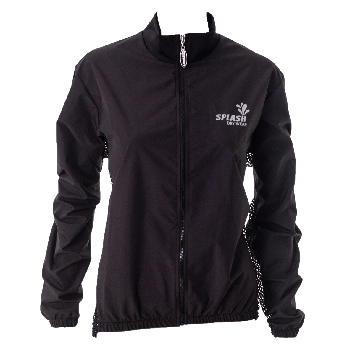 Cycling Rain Jacket Unisex Black (background removed)