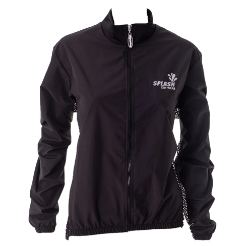 Cycling Rain Jacket Unisex Black (background removed)