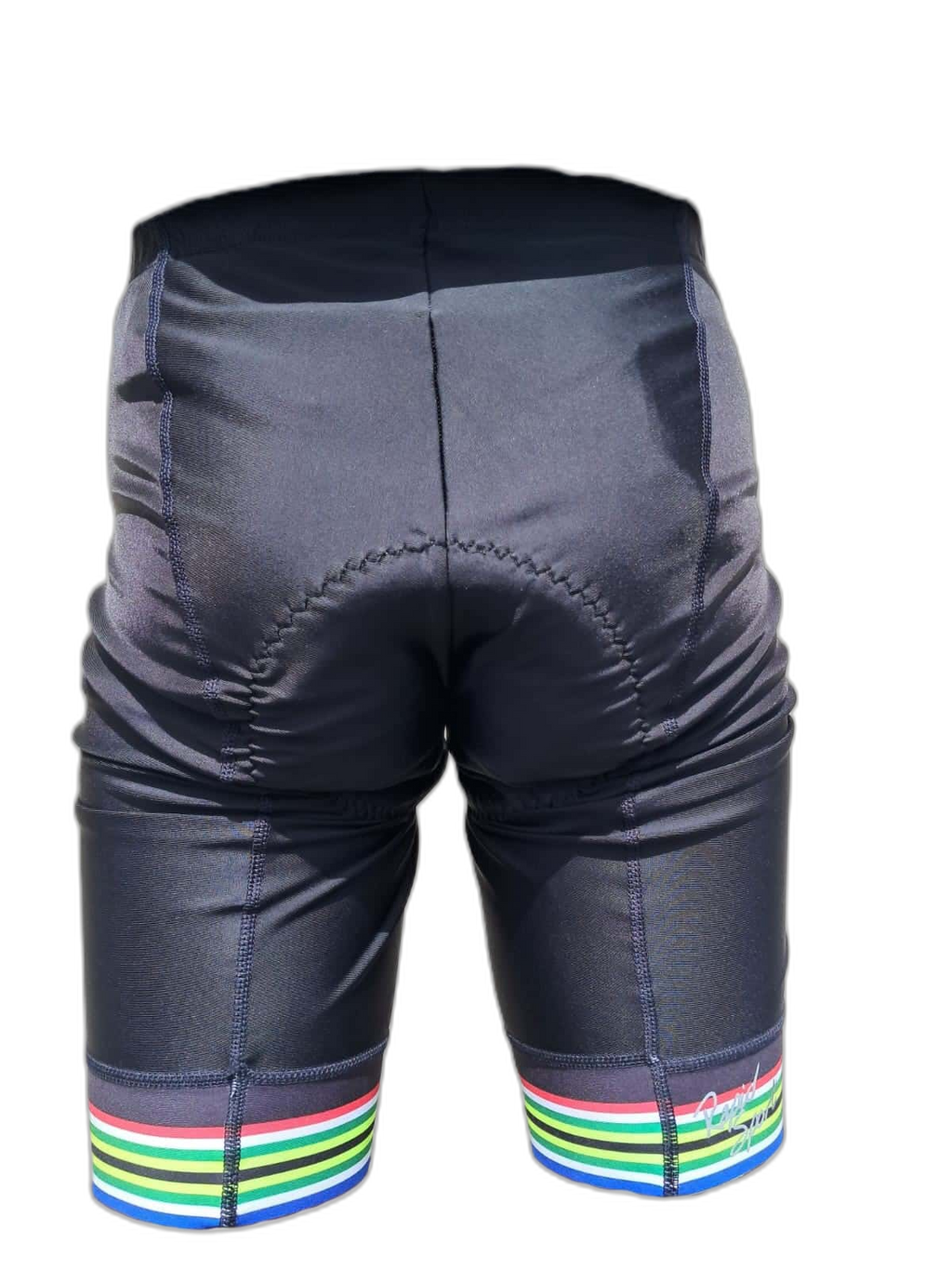 Cycling Shorts Men South Africa Stripes Back (background removed)