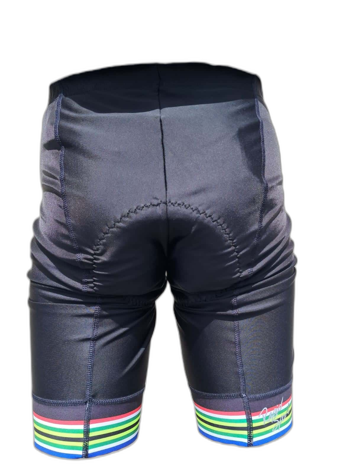 Cycling Shorts Men South Africa Stripes Back (background removed)