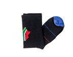 Cycling Socks South Africa Flag Black (background removed)