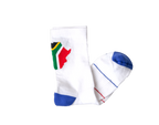 Cycling Socks South Africa Flag White (background removed)