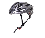 Dagger Cycling Helmet Silver With Black Accents (background removed)