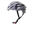 Dagger Cycling Helmet Silver With White Accents (background removed)