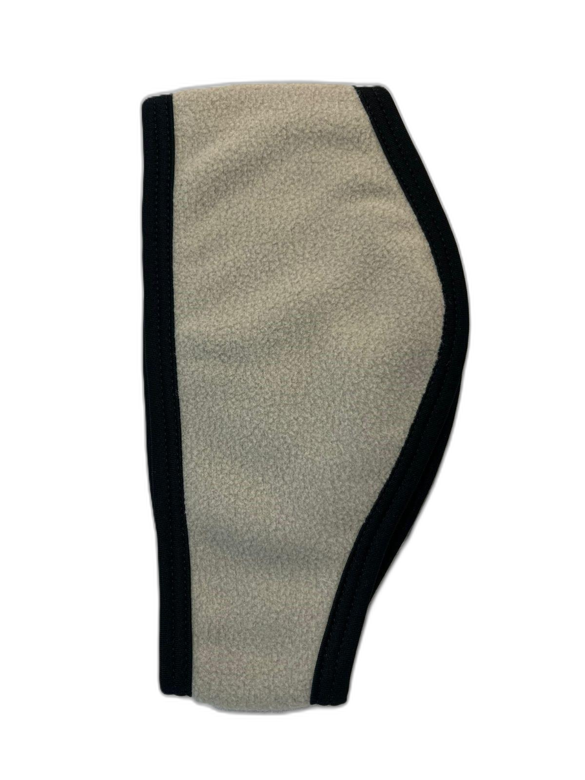 Ear Warmer Grey Black Trim (background removed)