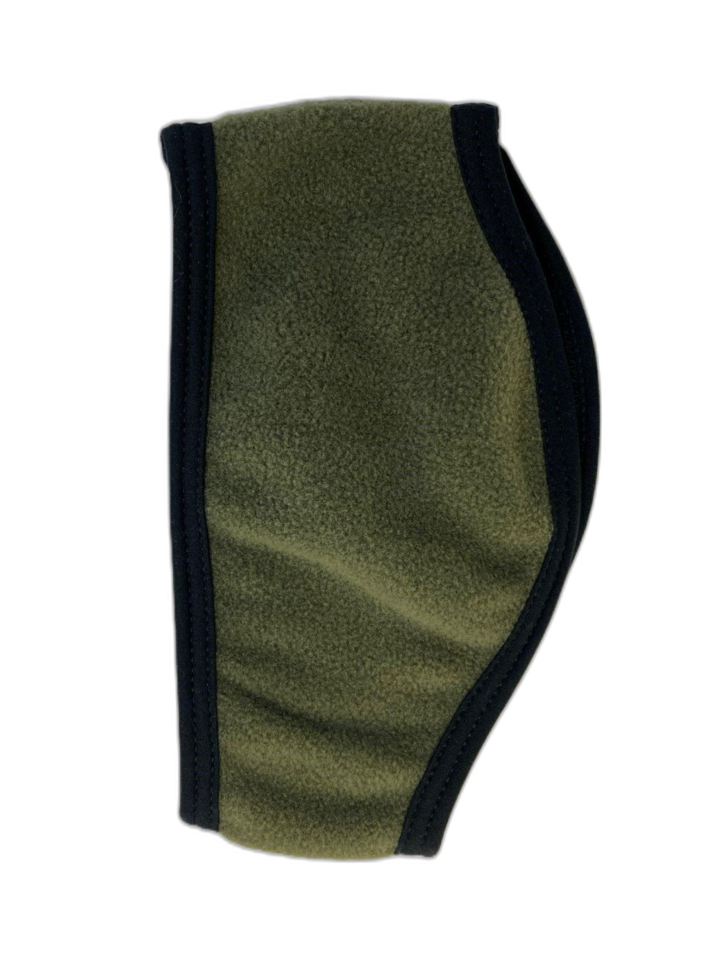 Ear Warmer Pine Green Black Trim Rotated (background removed)