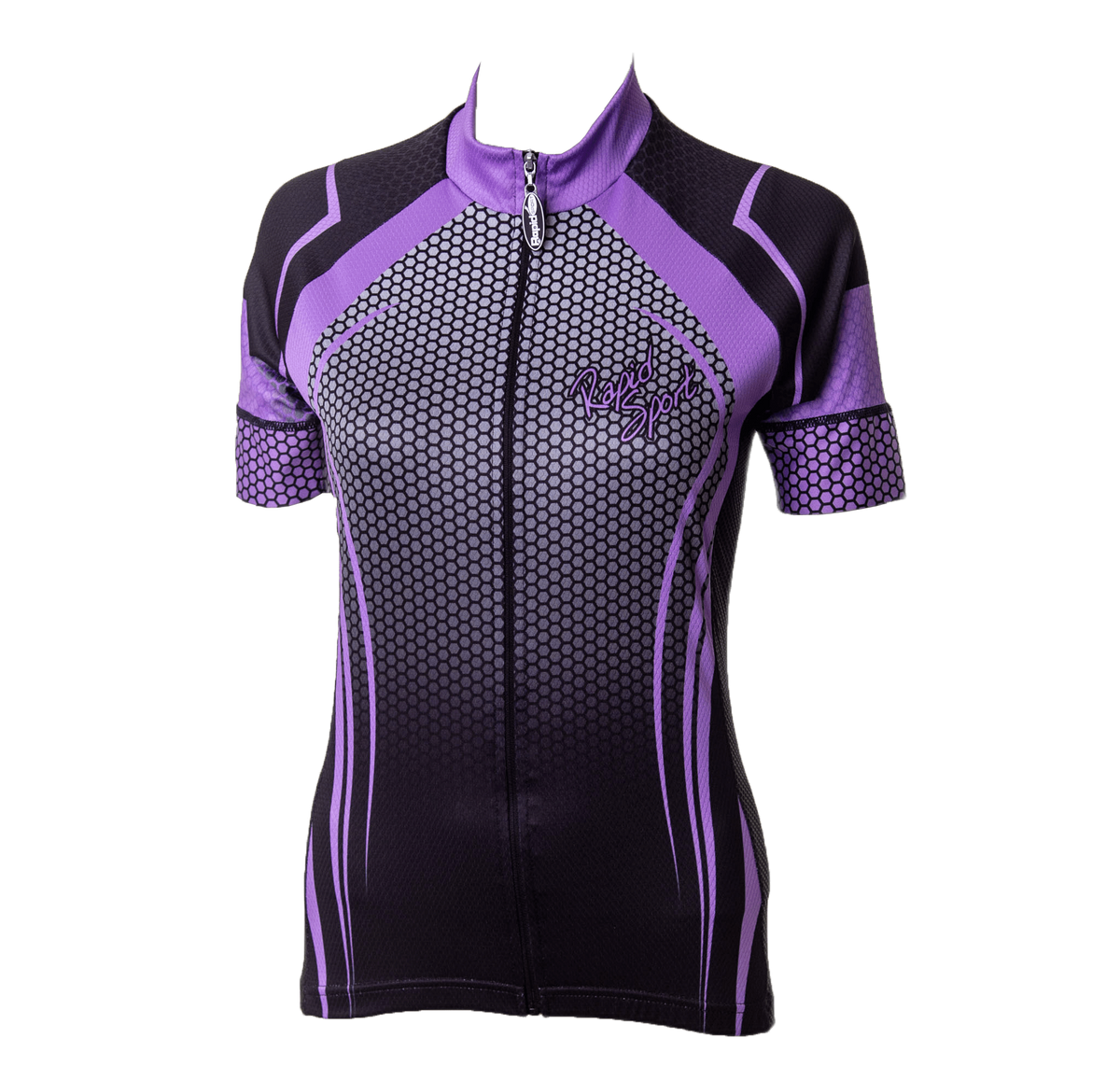 Honeycomb Cycle Shirt Purple (background removed)