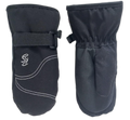 Kids Ski Gloves Grey Black 2 (background removed)