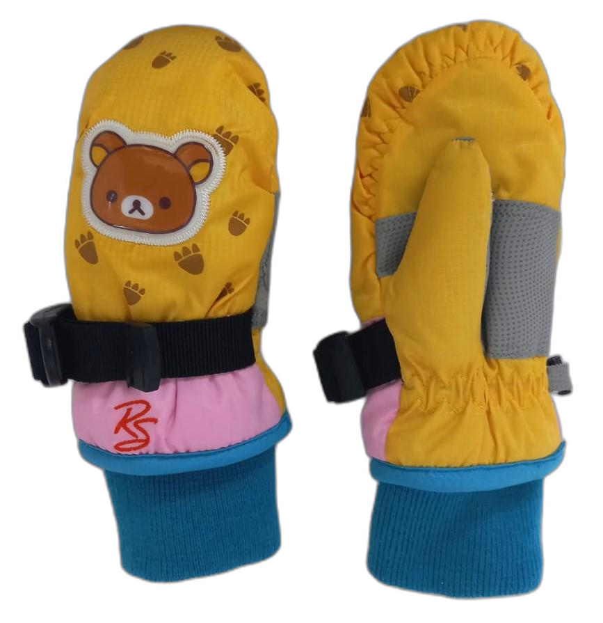 Kids Ski Mitts Pink (background removed)