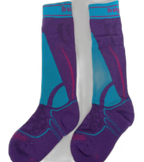 Kids Ski Snow Thermal Socks Purple Blue (background removed)