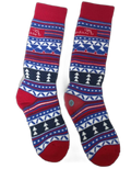 Kids Ski Snow Thermal Socks Red Blue (background removed)