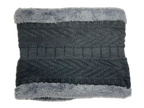 Knitted Beanie At And Neck Warmer Set Grey Neck Warmer (background removed)