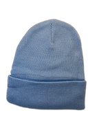 Knitted Beanie Cobalt Blue (background removed)