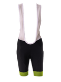 Ladies And Mens Honeycomb Bibshorts Lumo Yellow (background removed)