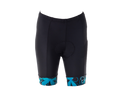 Ladies Cycle Shorts Green Floral (background removed)