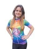 Ladies Cycling Shirt Unicorn (background removed)