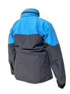 Ladies Ski Jacket Blue Black Back (background removed)