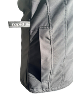 Ladies Ski Jacket Grey Camo Black Pocket (background removed)