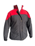 Ladies Ski Jacket Red Black Front (background removed)