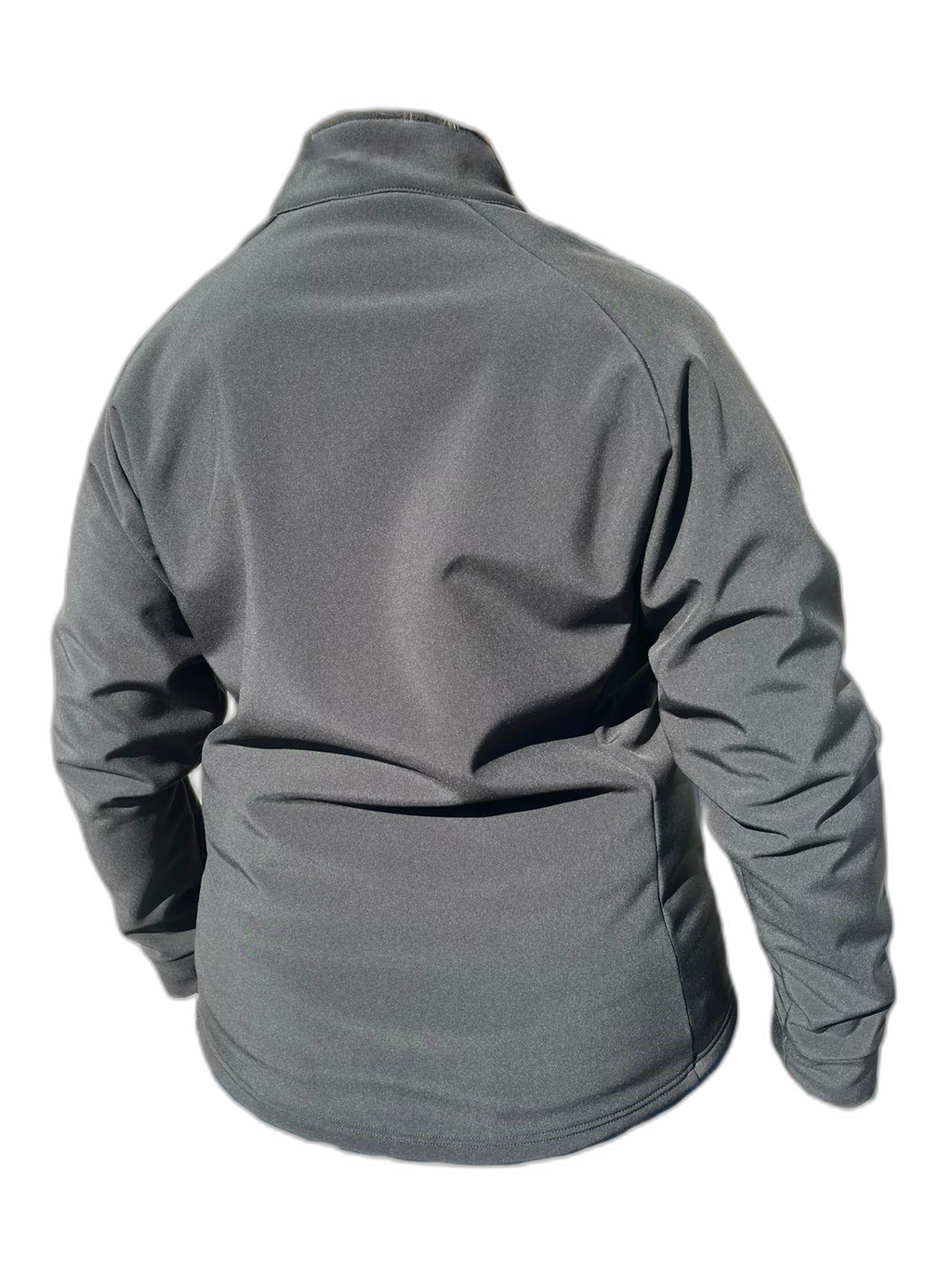 Ladies Softshell Jacket Black Back (background removed)