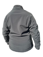 Ladies Softshell Jacket Black Back (background removed)