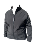 Ladies Softshell Jacket Black Front (background removed)