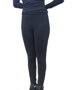 Ladies Thermal Leggings Black (background removed)