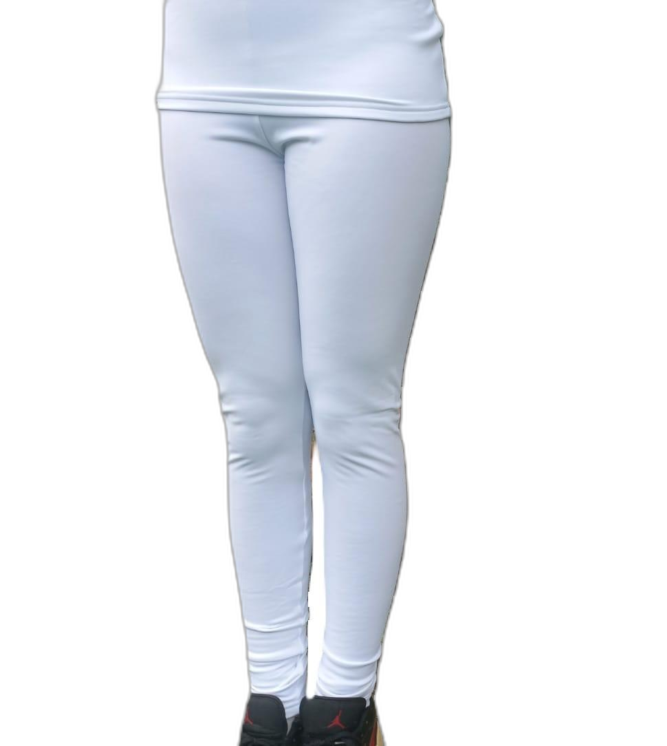 Ladies Thermal Leggings White (background removed)