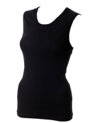 Ladies Thermal Undervest Black (background removed)