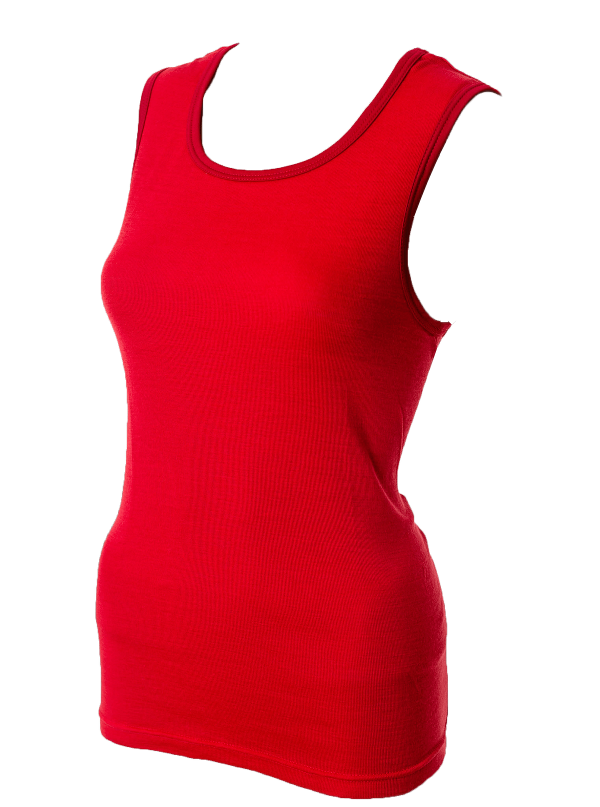 Ladies Thermal Undervest Red (background removed)