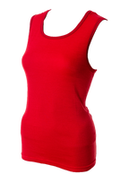 Ladies Thermal Undervest Red (background removed)