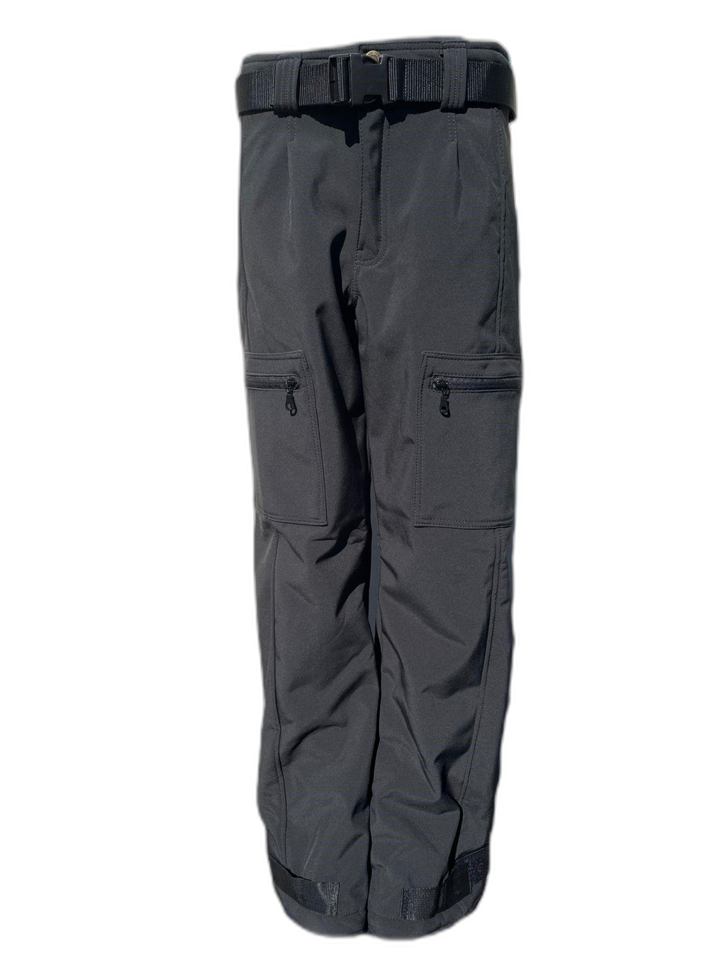 Mens Black Ski Pants Front (background removed)