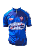 Mens Cycling Jersey Blue Rapid Sport Front (background removed)