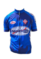 Mens Cycling Jersey Blue Rapid Sport Front (background removed)