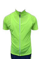 Mens Cycling Jersey Lumo Yellow Front (background removed)