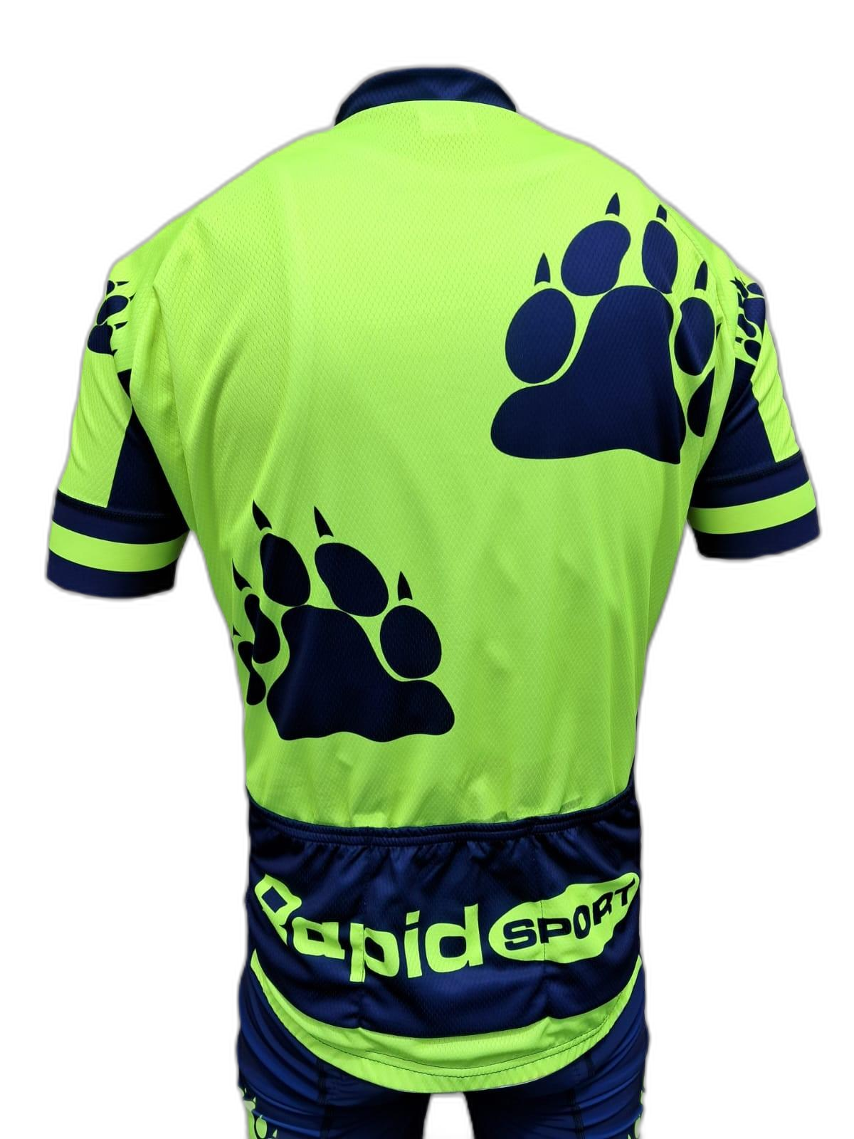 Mens Cycling Jersey Rapid Sport Polar Back (background removed)