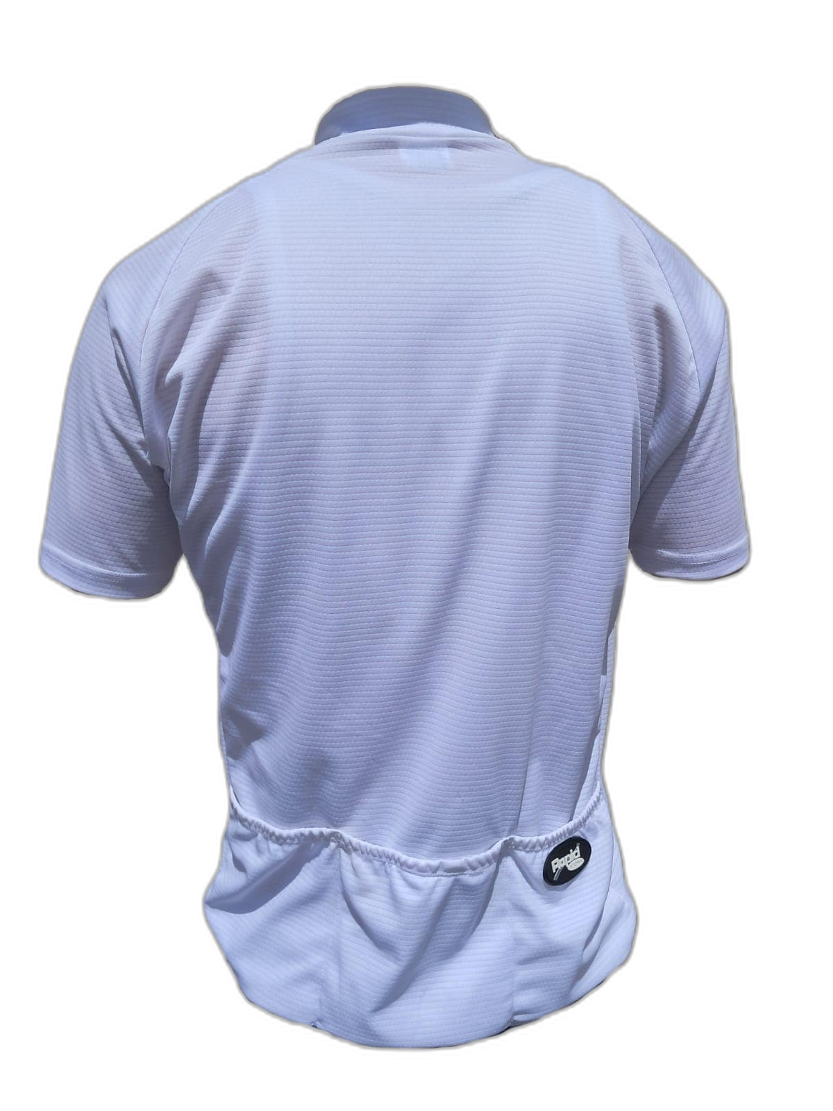 Mens Cycling Jersey White Back (background removed)