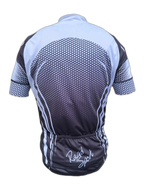 Mens Cycling Jersey White Honeycomb Back (background removed)