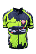 Mens Cycling Jersey Yellow Rapid Sport Front (background removed)