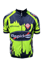 Mens Cycling Jersey Yellow Rapid Sport Front (background removed)