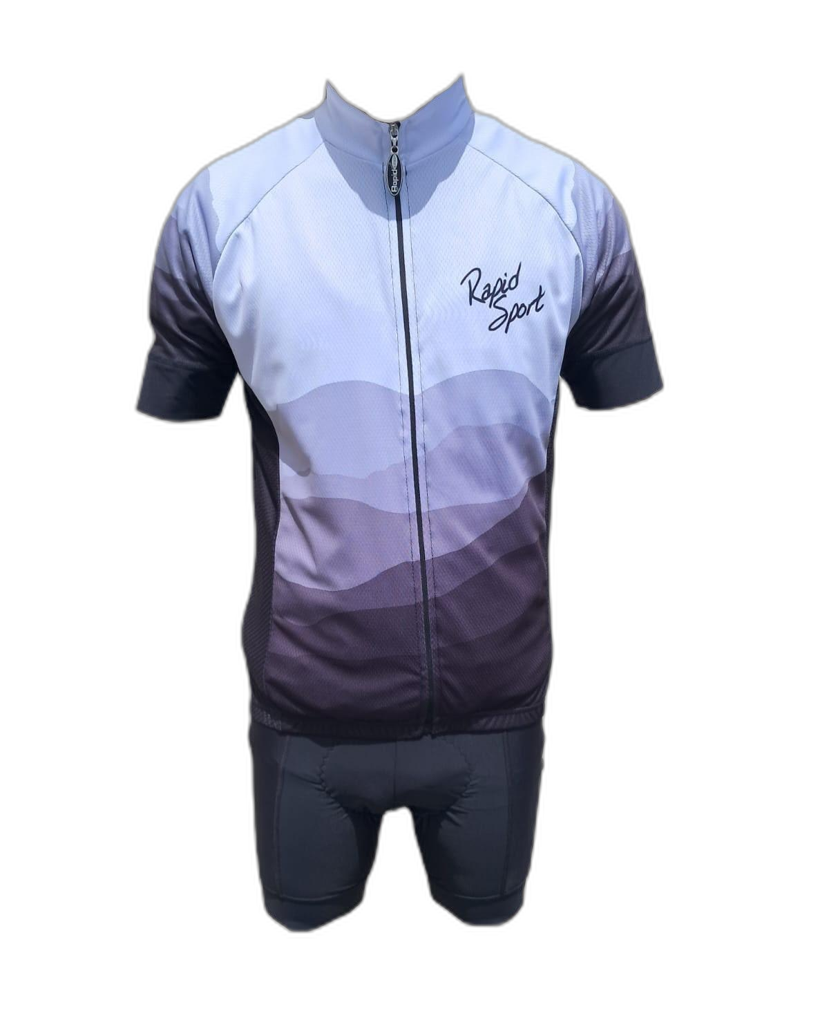 Mens Cycling Outfit Black Mountain (background removed)