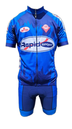 Mens Cycling Outfit Blue Rapid Sport (background removed)
